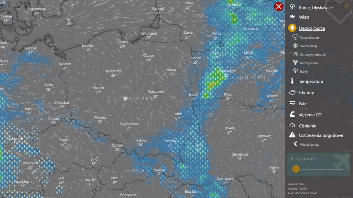 Pogoda na żywo co się teraz dzieje nad Polską?