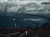 a tornado in the distance
