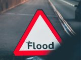 a road sign on the road