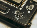 a close up of a computer chip