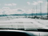 water droplets on car windshield