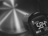 a black and white photo of a digital watch