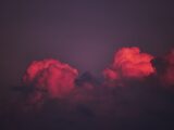 pink clouds in the sky